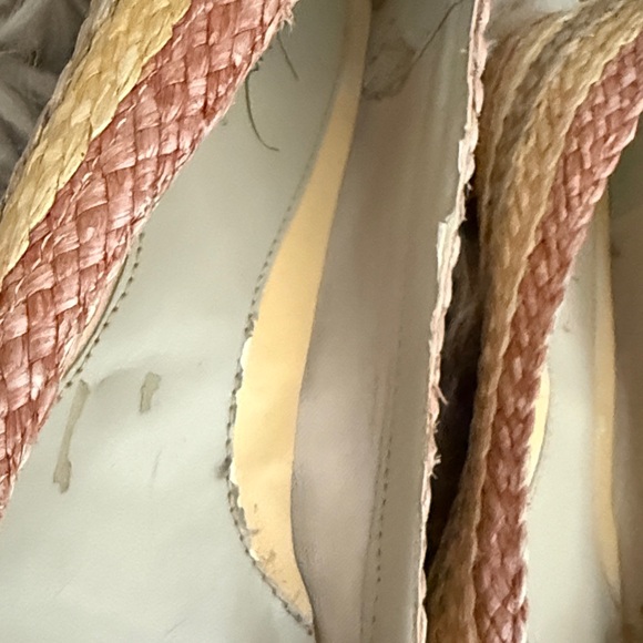 Pink and Yellow Woven Flats - Picture 7 of 10